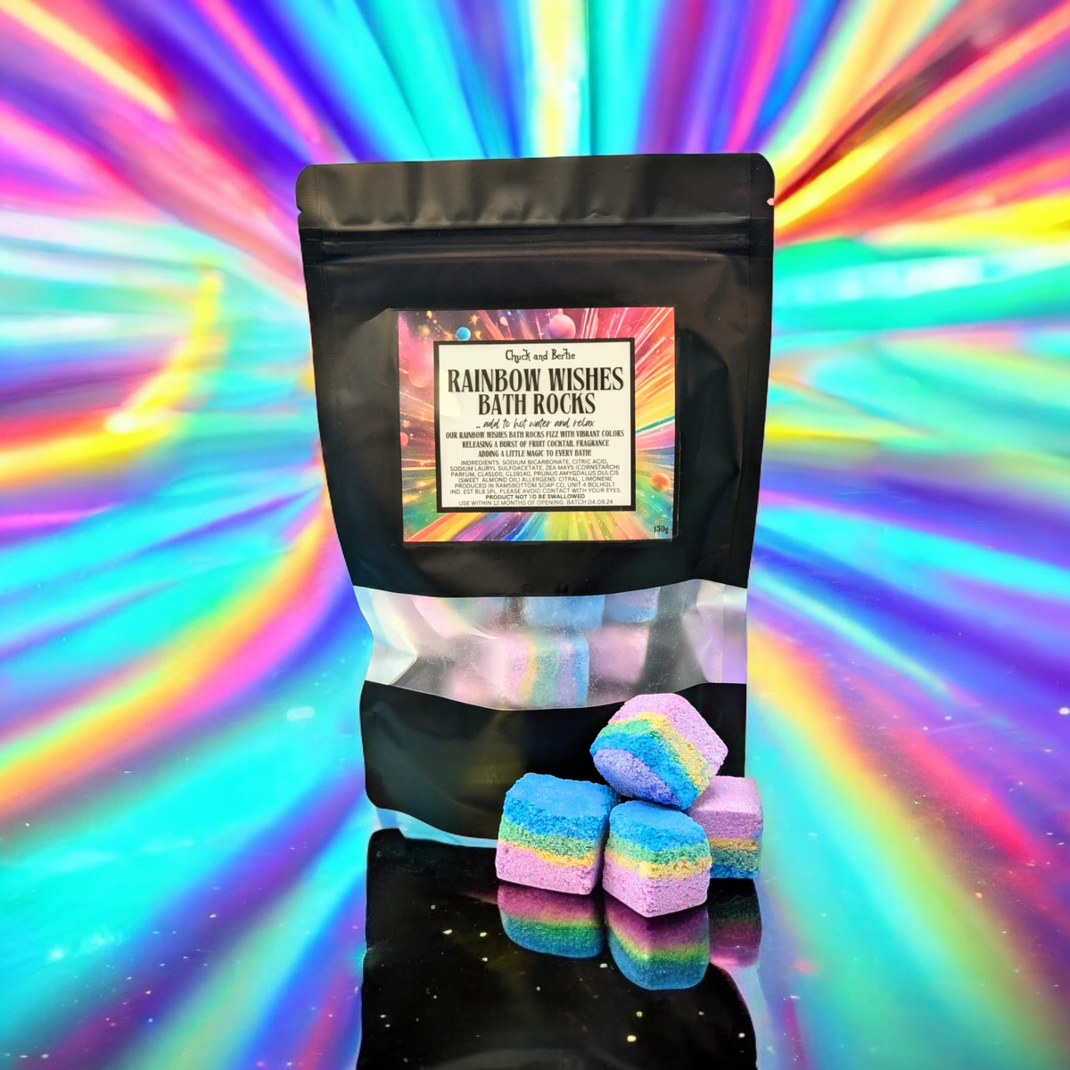 RAINBOW WISHES Bath Rocks 150g